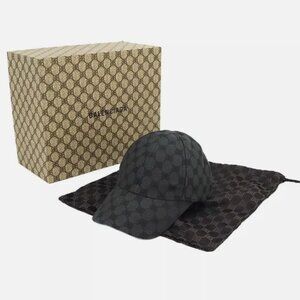 ❌❌❌ SOLD! NEW GUCCI x BALENCIAGA - Hacker Project - Baseball Hat - Black, L